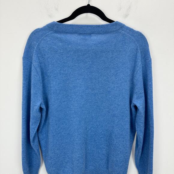 NEW J.Crew Cashmere Relaxed Crewneck Sweater Oversized Heather Twilight XXS - Picture 11 of 12